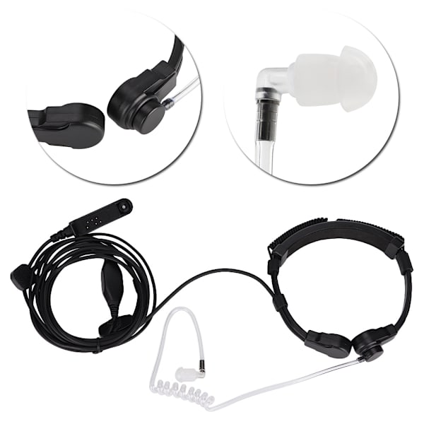 9RPLUS Retraktil Halskontroll Mikrofon Hörlurar för UV 9R BF 9700 BF A58 Walkie Talkie