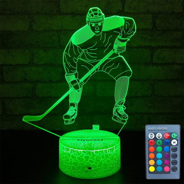 Kids Ice Hockey Gifts, Mens Ice Hockey Decor Light Birthday Christmas Gifts for Kids Boys Baby