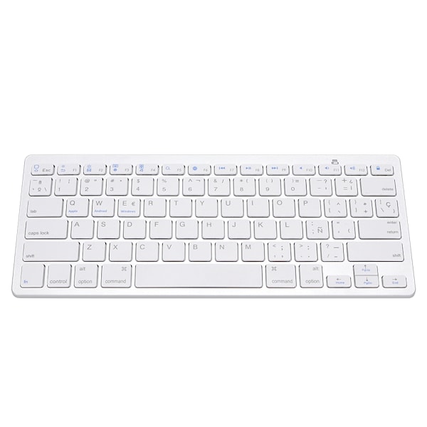 Espanjalainen ultraohut langaton Bluetooth-mykkänäppäimistö Apple Mac WindowS Androidille