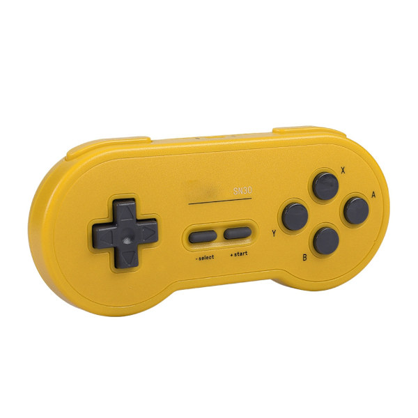 Trådløs Bluetooth Gamepad Game Controller Håndtag med Joystick Til 8Bitdo SN30 (Gul)