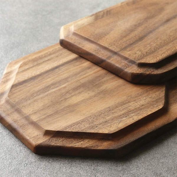 2 kpl akaasiapuinen tarjoilualusta vihanneshedelmälautanen koristepuualustat neliönmuotoiset jälkiruokalautasset ruokalauta tarjoilualustat juustolauta juhlat Acacia Wood