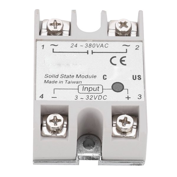3D-printer tilbehør Solid State Relæ Enkeltfase 24V/40A SSR DC Control AC Modul