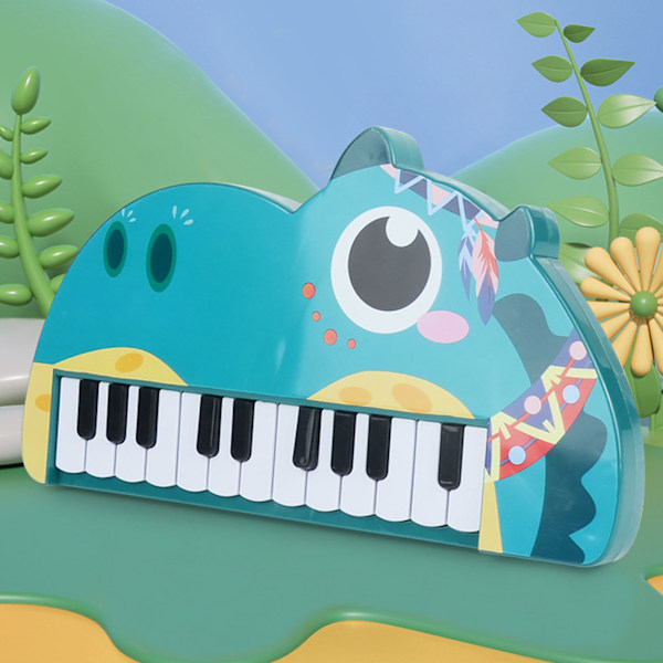 Barn Piano Tangentbord 22 Tangenter Cartoon Multifunktionell Småbarn Piano Leksak Tangentbord för Pojkar och Flickor