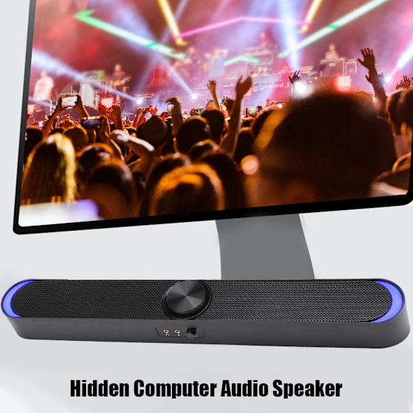 SADA V-198 Computer Audio Hjemmecomputer Bærbar Mini Højttaler Hovedtelefon Dobbelt Brug (Sort)