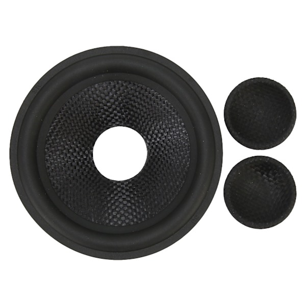 Paper Speaker Cone Drum Paper 1 Inch Inner Diameter Rubber Surround Subwoofer Cones Drum Paper for 4 Inch Speaker