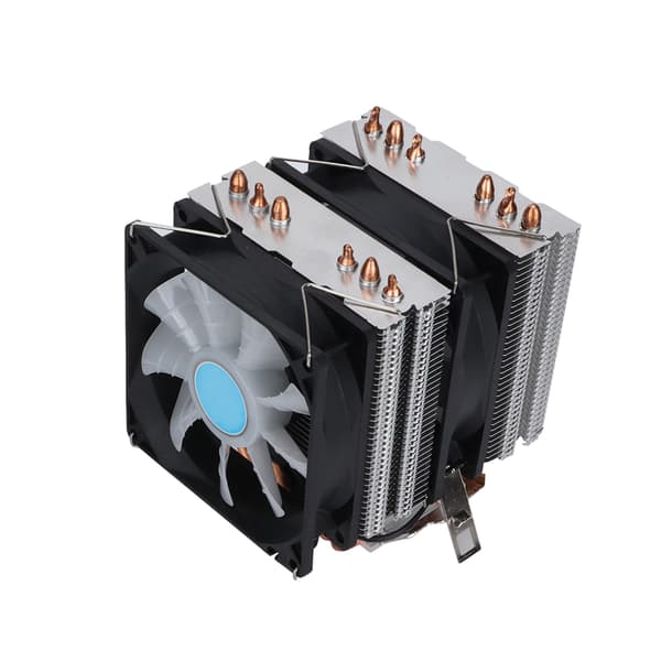 CPU-køleventilator 6 Ren Kobber Stum Varmeafledning Computer Radiator til Udstråling