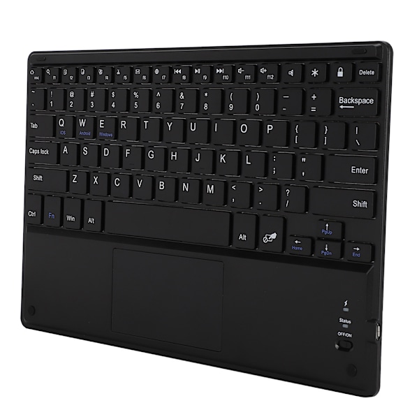Ultra tynn trådløst Bluetooth-tastatur med styreflate for Windows PC Android-telefon nettbrett