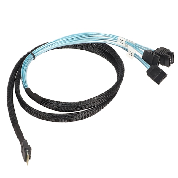 SAS-kabel SFF‑8654‑4 SATA 7-pinners matrise-disk Raskere overføring Mini PVC Datamaskintilbehør 1 meter / 3,3 fot