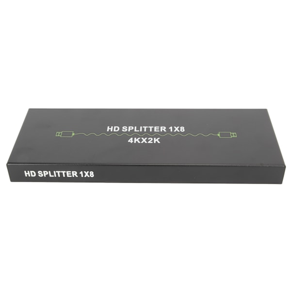 4K HD Multimedia Interface Splitter 1x8 1 ind 8 ud HD Multimedia Interface Splitter Splicer Extender 100‑240V EU Stik