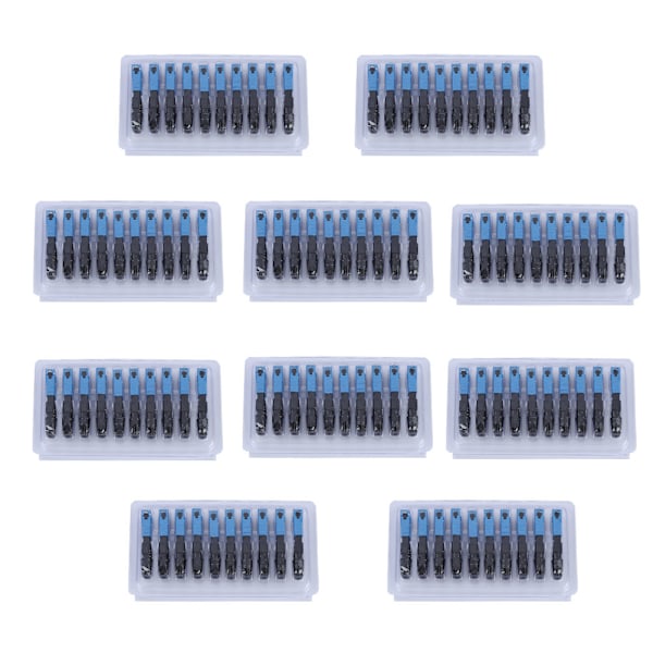 100PCS SC/UPC 55mm Gear Type Fiber Optic Cold Connector Adapter Quick Fast Connector