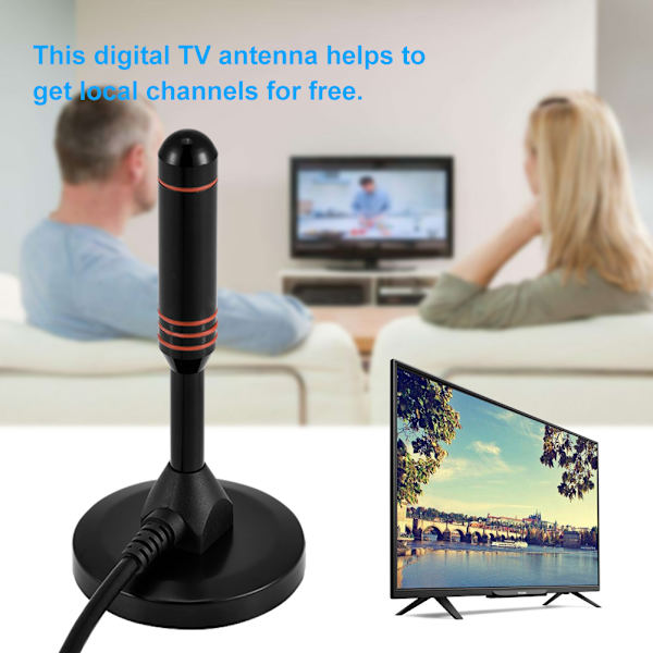 Digital inomhus-TV DVB-T HDTV-antenn 20dBi hög förstärkning med basantennförstärkare