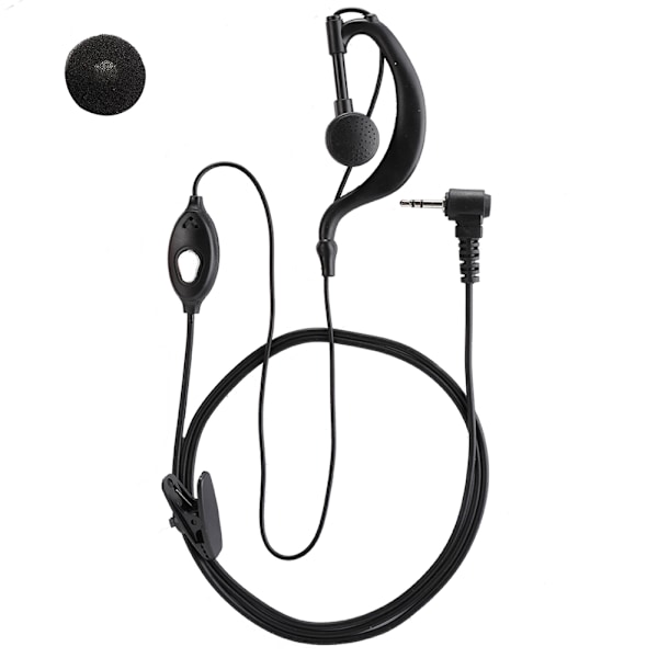2 kpl ABS T-pää 1-nastainen 2,5 mm:n pistoke Radiopuhelin Walkie Talkie -kuulokemikrofoni Sopii useimpiin Motorola-malleihin