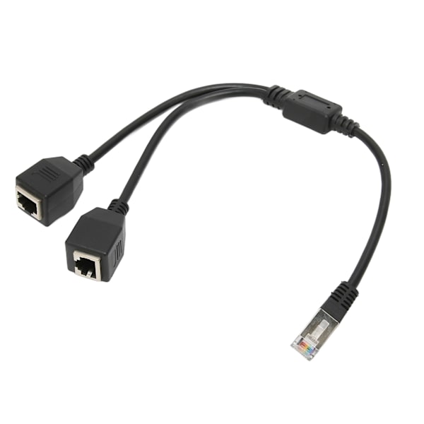 RJ45 Ethernet Splitter-kabel 1 han til 2 hun-port Stabil hurtig transmission Cat5 RJ45 Splitter-kabel til router modem