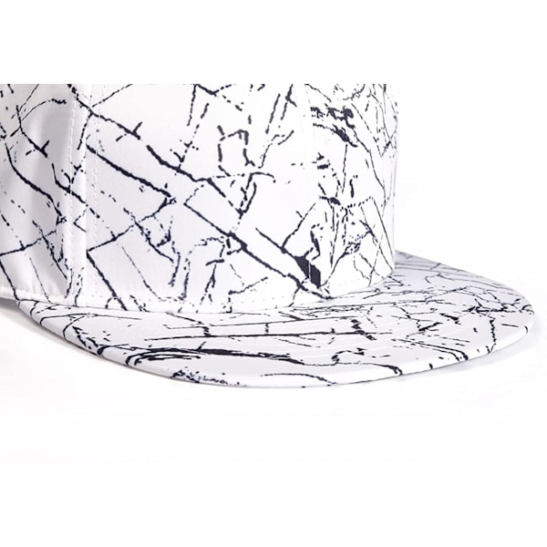 AVEKI Klassisk Snapback Hat Hip Hop Flat Bill Visor Cap - Unisex Voksen Justerbare Baseball Caps