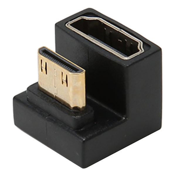 Mini HD till HD-adapter 180 grader hane till hona 8K 60Hz 48 Gbps överföring Mini HD till HD-omvandlare för PC TV-projektor
