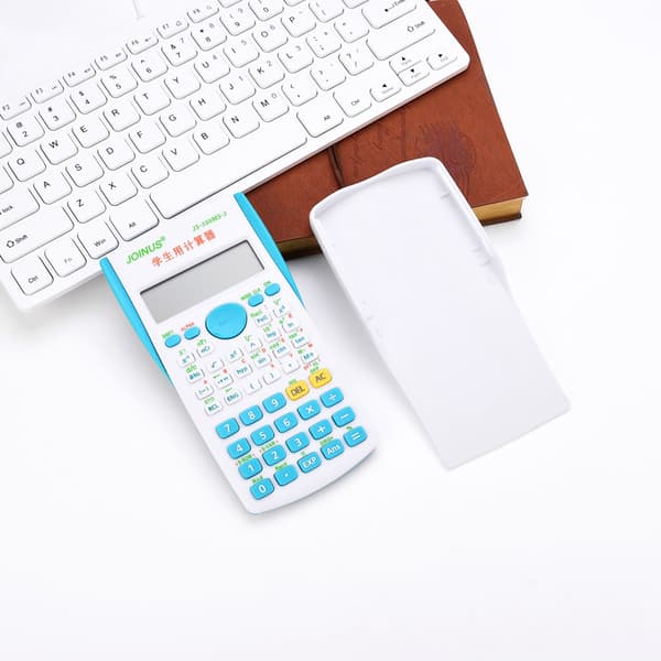 Student Handheld Scientific Full Function Calculator Portable Calculator Office Supplies (Blå)