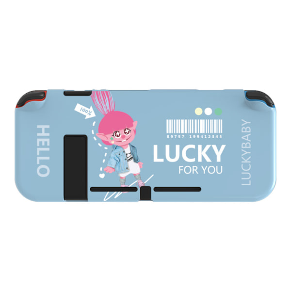 Dokkbar beskyttende deksel for Nintendo Switch, myk TPU-slank deksel for NS-konsoll og Joy-Con-kontrollere
