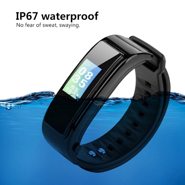 Bluetooth Smart Watch IY3 - Opkaldsskærm, Pulsmåler og Blodtryksmonitor - Sort