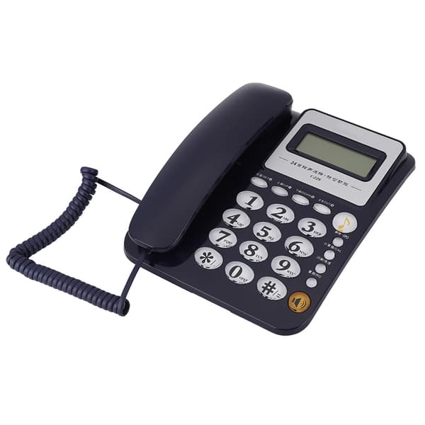 C228 Multifunksjonell telefon for hjem og kontor, 24 ringetoner tilgjengelig (blå)