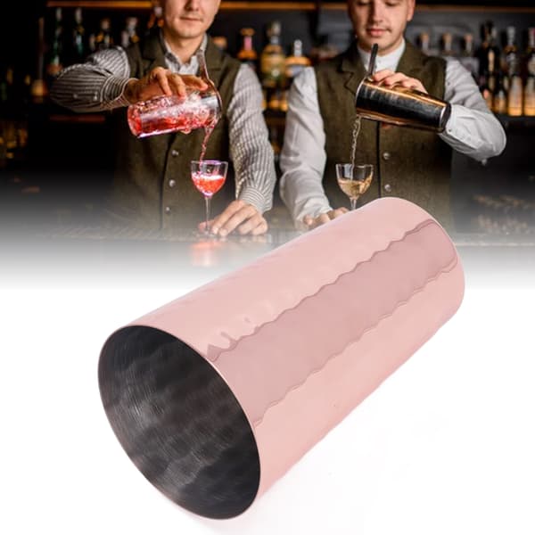 Rustfrit rustbeskyttet retro cocktail-mikserglas i rustfrit stål til hjemmebaren