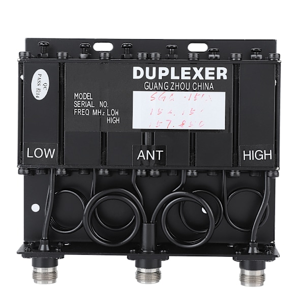 10W 6-håls duplexer VHF-duplexer TX:152.150 RX:157.850 N-kontakt