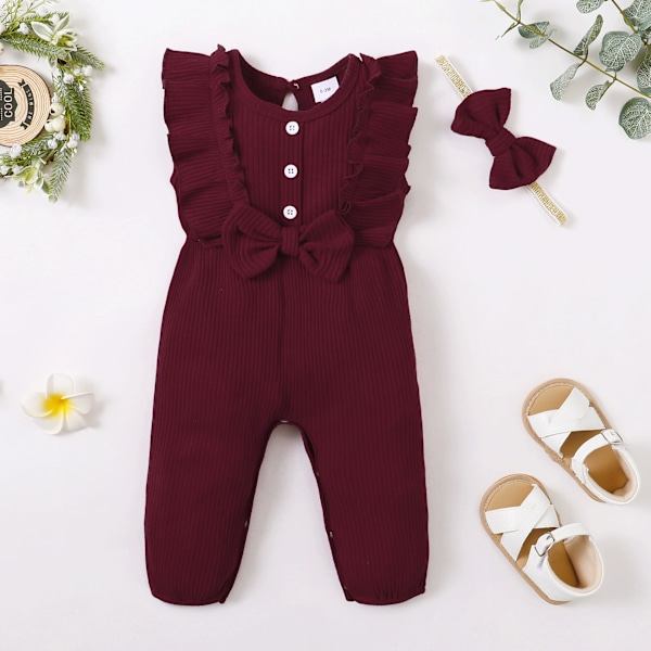 Nyfödd Baby Flickkläder En Del Jumpsuits Kläder Kortärmad Rompers Sommarkläder för Baby pink 3-6M
