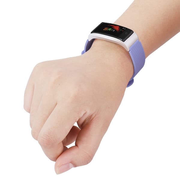 30-dagers standby smart armbånd dynamisk statisk hjertefrekvens blodtrykksmåler armbånd-lilla