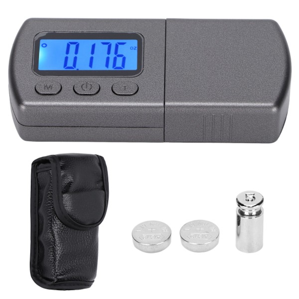 Turntable Stylus Force Scale Gauge Blue LCD Backlight Tracking Force Pressure Gauge for Tonearm Phono Cartridge