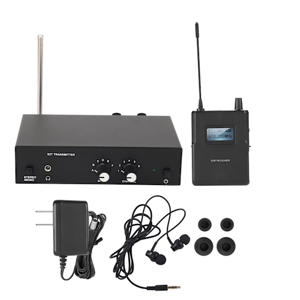 ANLEON S2 UHF Stereo Trådløst Monitorsystem i Øresystem 670‑680MHZ 100‑240V