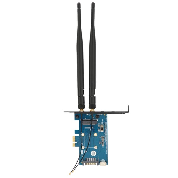 Mini PCIE-adapter med multisystemkompatibilitet, 4-stifts ströminterface, liten volym
