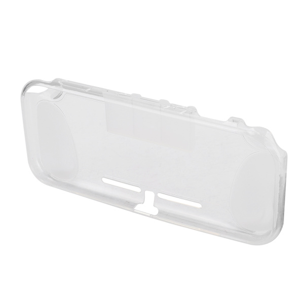 Mjukt TPU-skyddsfodral för spelkonsol med förvaringstillbehör för Switch Lite-värd med greppspår, transparent