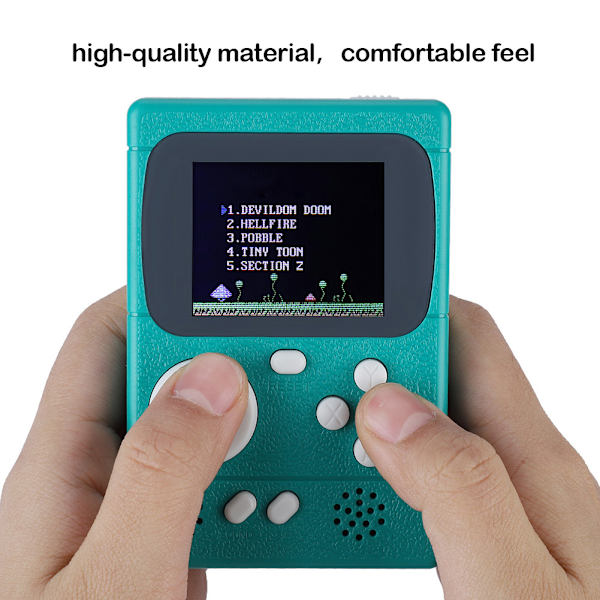 Kätevä kannettava pelikonsoli MiNi Pocket Gamepad PVP3000:lle (vihreä)