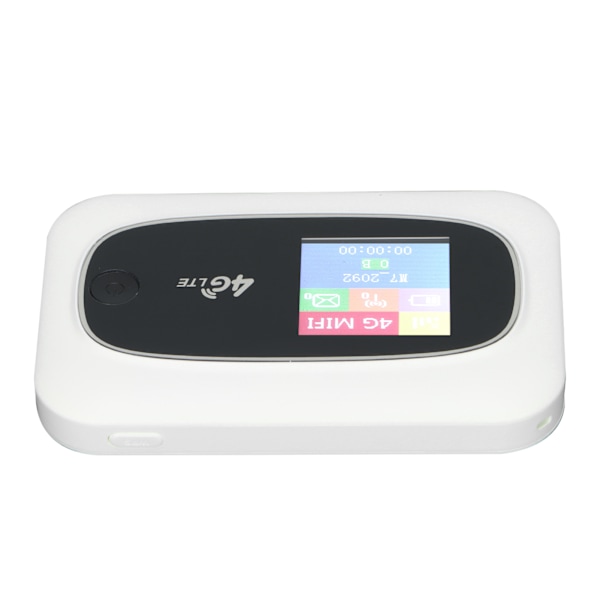 4G WiFi Hotspot Reise-Router LED-Display-Bildschirm Wireless-Router mit SIM-Kartensteckplatz für Smartphone Laptop Weiß