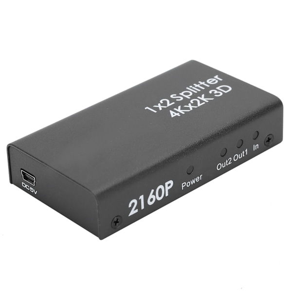4K HDMI Splitter HD Video HDMI Switcher 1 ind 2 ud Amplifier Dual Display 100‑240VUK Stik