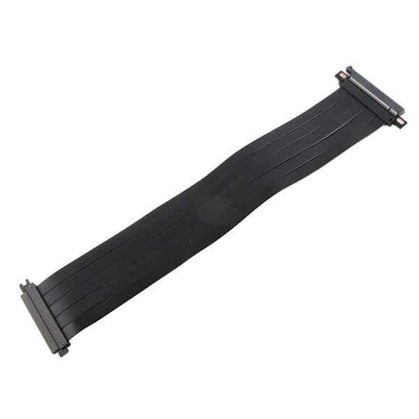 PCIE 4.0 X16 Extreme Flexible 180 Degree High Speed GPU Extension Card Riser Cable for RX6900XT RX6800XT RTX3090ti Black 45cm/17.72in