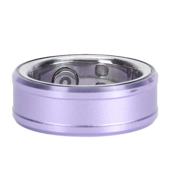 Smart Ring IP68 Vanntett Helse Tracker Søvnmonitor Bluetooth Fitness Ring for Temperatur Stegtelling Lilla 20