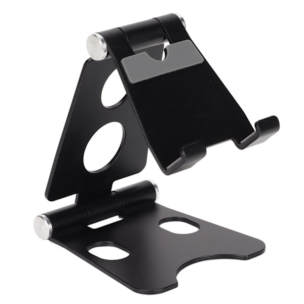 Telefonhållare Multi Angle Justering Multi Hole Position Stabil Bas Färg Varaktig Skrivbord Mobiltelefonhållare för PC LaptopSvart