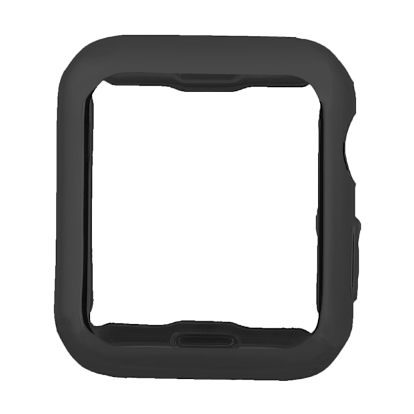 För Apple Watch 3:e generation iWatch 42mm Slim Soft TPU skärmskyddsöverdrag (svart)