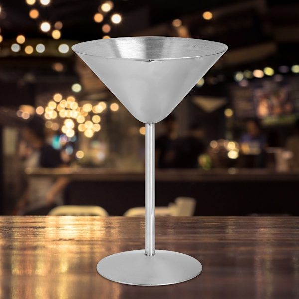 304 ruostumattomasta teräksestä valmistettu cocktail-samppanjakuppi punaviinilasi juhlatarvike baarityökalut