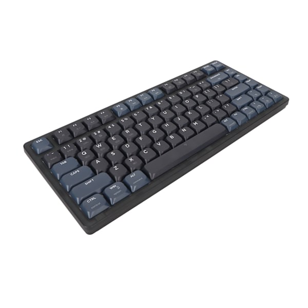 Lavt blåt switch mekanisk tastatur 83 taster USB kablet 2.4G trådløs 5.2BT tre tilstands hvidt lys gaming tastatur