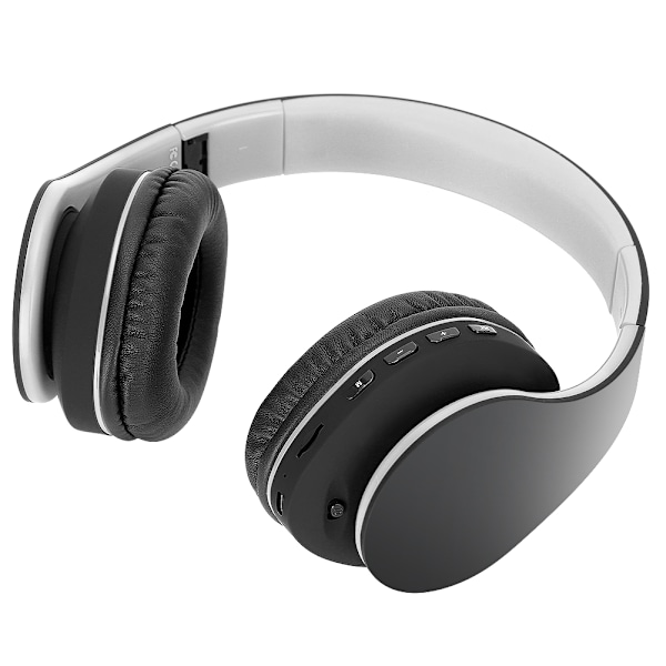 WH-816 Taitettava langaton Bluetooth-kuuloke Säädettävä pääpanta Kuulokemikrofoni Musta ja harmaa