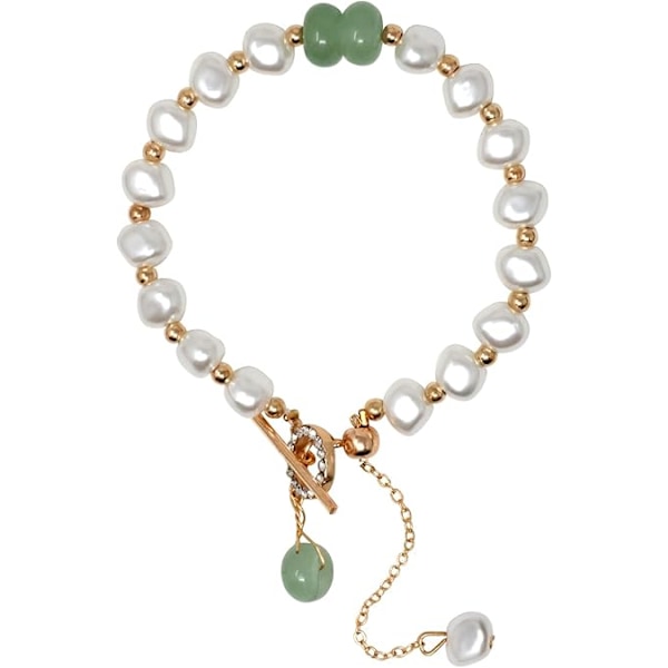 1 stk Barok Uregelmæssig Imitation Perle Armbånd Fransk Stil Vintage Stilfuld Falsk Perle Armbånd Valentinsdag Thanksgiving Fødselsdagsgave til Kvinder