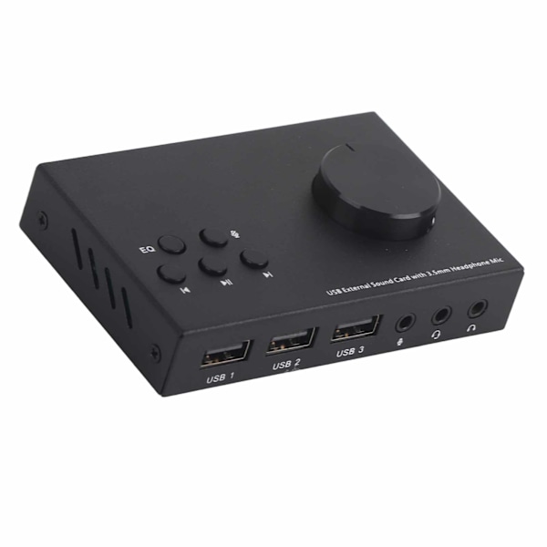 USB Ekstern Lydkort Stereo 3.5mm Interface Multi Mode Design Flere EQ Lydkonvertering Lydadapter