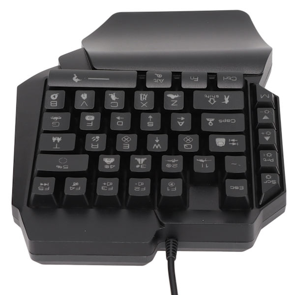 Enhands Gamingtangentbord 39 Tangenter Ljusstark Ergonomisk Design Antihalk Vattentät USB Mekaniskt Tangentbord