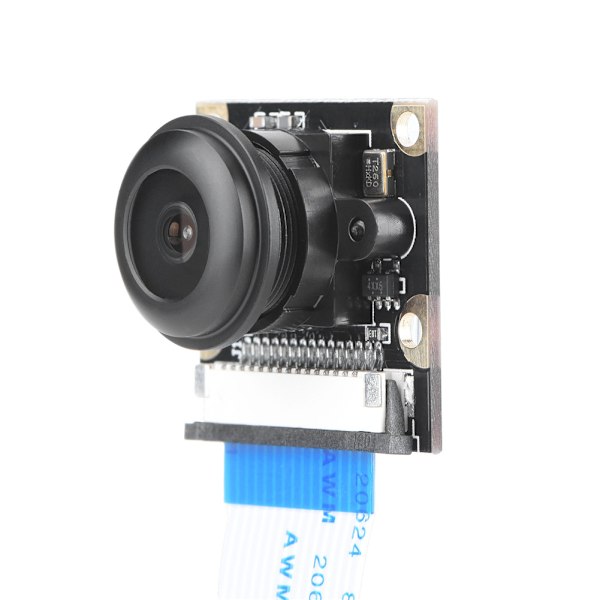 5MP Fisheye-kameraobjektiv med vidvinkel och fyllningsljus för Raspberry Pi 2/3/B+/Zero