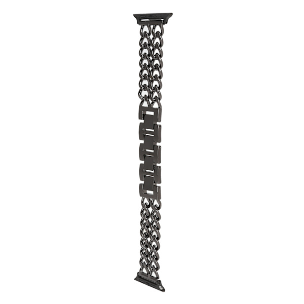 Metal Watch Band Sort Cowboy Style Udskiftningsrem Armbåndskæder til IOS Watch38mm/40mm