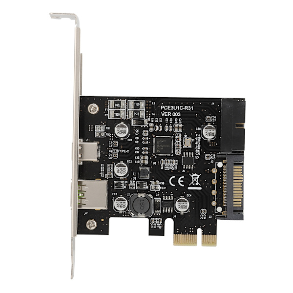 PCI-E til USB Hurtiglading + 19PIN Front USB Riser Card Adapter Card
