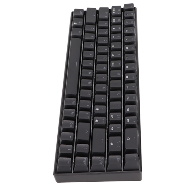 Trådlöst 2,4 G mekaniskt tangentbord svart 68 tangenter RGB dynamisk bakgrundsbelysning trådlöst spel tangentbord för Windows svart switch