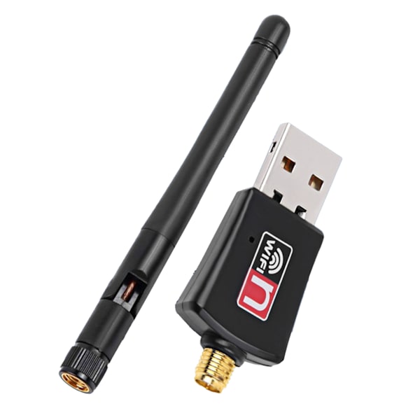 USB trådlöst kort bärbar antenn med hög förstärkning WiFi-dongel med dubbla band 2,4 GHz 400 Mbps 5 GHz 867 Mbps för hemmet