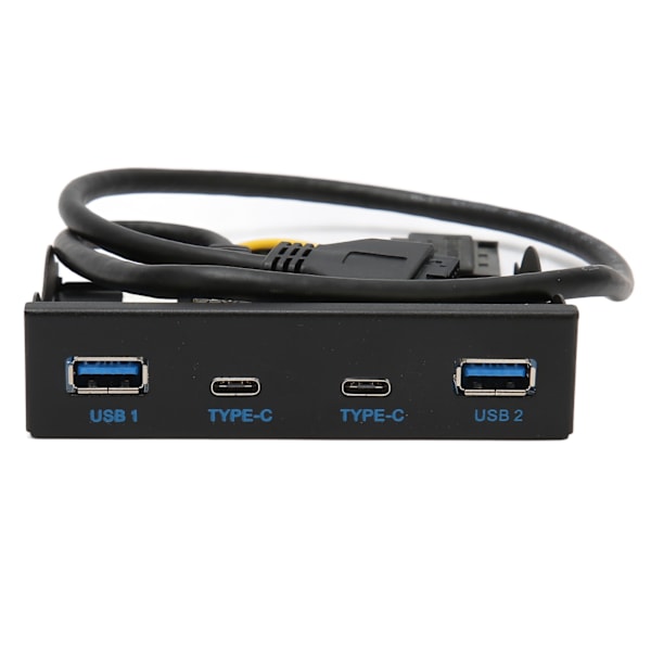 USB 3.2 Frontpanelhubb 6 portar 5 Gbps höghastighets Plug and Play Stabil Front Floppy Drive Panel för stationär chassi
